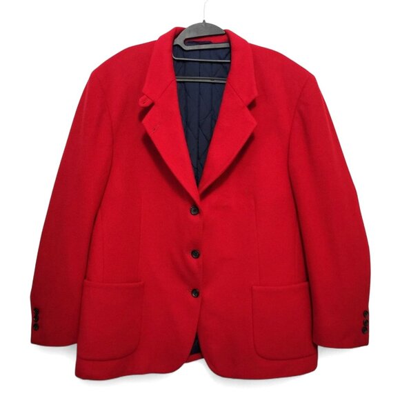 Vintage L.L. Bean Wool Coat Quilted Thinsulate Lining - Picture 15 of 15